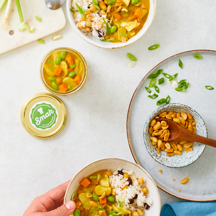 Gemüse Thai Curry - Erdnuss Kokos vegan